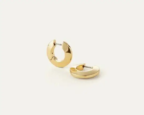 Jenny Bird Toni Hinged Hoop Earrings - Small, Gold, BRAND NEW, $110