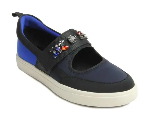 VANELi Sport Oldys Embellished Color Block Mary Jane Sneaker Women's 7.5W Navy Black Size 7.5