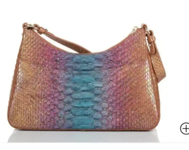 Brahmin Esme Multi Stellaris Leather Shoulder Bag | Blue, Pink, Orange Ombre