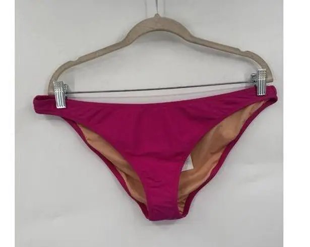 J. Crew Heritage 1989 High Leg Bikini Bottom Women XL Pink NEW Resortwear Beachy