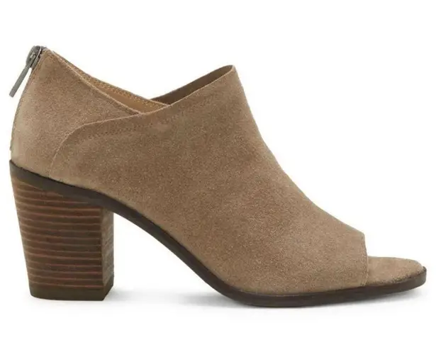 Lucky Brand  Kalli peep toe leather chunky heels