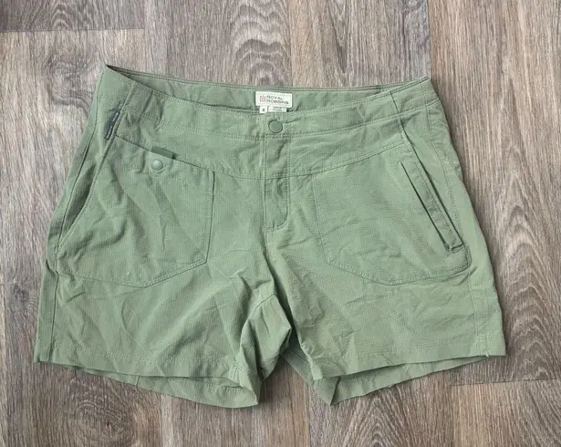 Royal Robbins Women’s Green Ripstop Hiking Shorts Size 6 Outdoor Nylon Blend