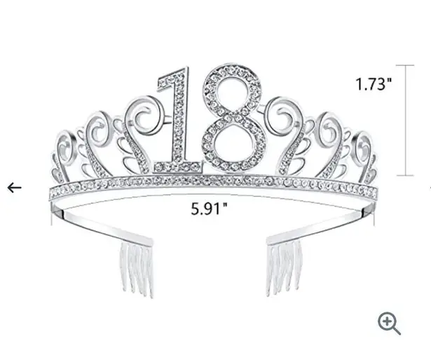 Babeyond brand 18th birthday silver tiara! New in box