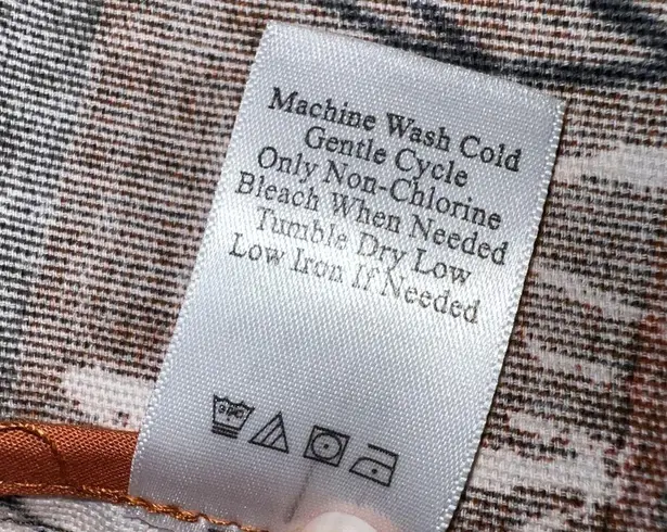 Coldwater Creek Womens Blazer Suit Jacket Metallic Accent Leaf Print 18