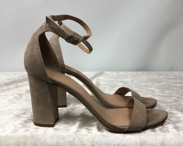 Steve Madden Madden Girl 3 Inch Strap Beella Heels 7.5 nude color