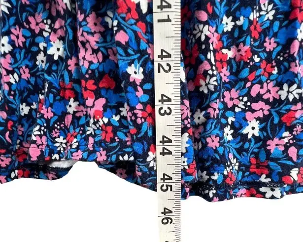 Draper James  Kitty Dress Womens 3XL Blue Multicolor Ditsy Floral Soft Stretchy