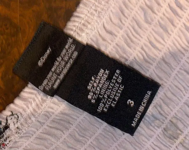 Her Universe Disney Retro Minnie Mouse Bow Front Grey Stripe Dress - siz…