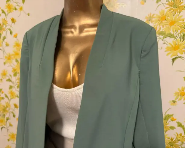 OVI Women's Sage Green open front blazer size M
