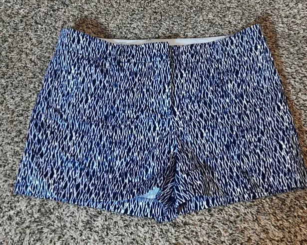 Kenar Blue Print Shorts Casual Everyday Size 6