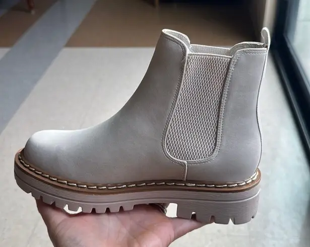 Soda Chelsea Lug Sole Ankle Bootie