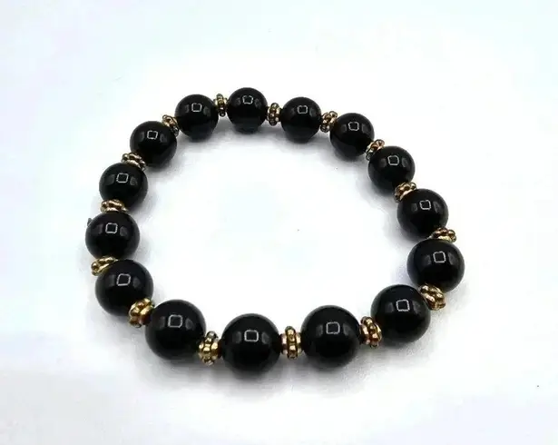 None Bead Gold Elastic Stretch Boho Retro Fashion Jewelry Bracelet B04