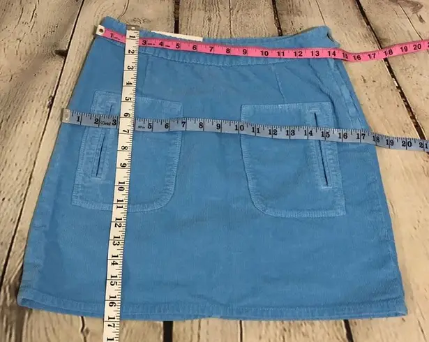 The Cords & Co Corduroy Skirt Nova Alaska Blue Medium