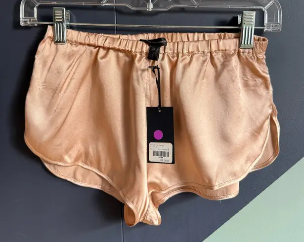 Kiki de Montparnasse Amour Lounge Tap Shorts, Size XS, Nude, 100% Silk, w/ Tags Pink