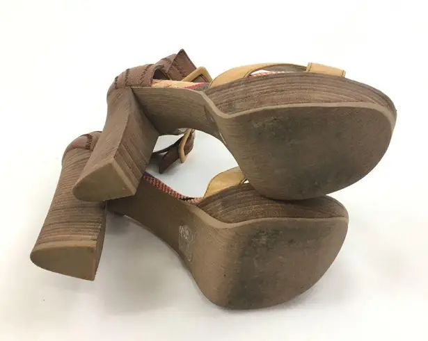 Levity Chunky Heels Platform Sandals 8.5