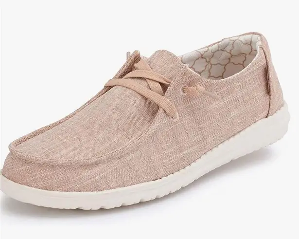 Hey Dude Women’s Wendy Sparkling Rose Gold Shoes Size 7