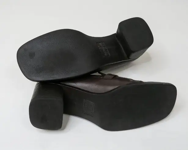 Mootsies Tootsies Vintage 90s Canteen Brown Leather Heeled Loafers