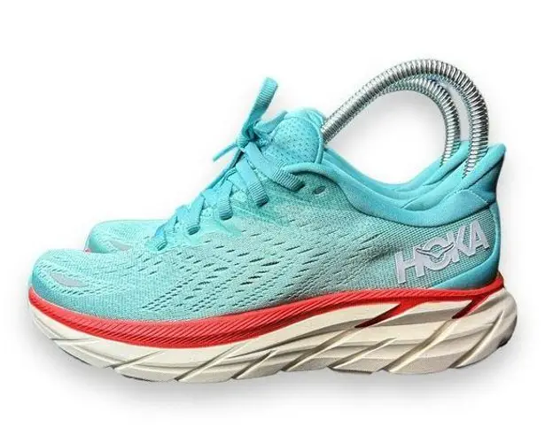 Hoka  One One Size Women’s 5 B Clifton 8 Running Shoes Sneakers Aqua