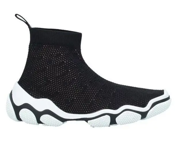 RED(V) Valentino Black Glam Run Sock Sneaker Boots โ Size 39 / 9 โ NIB