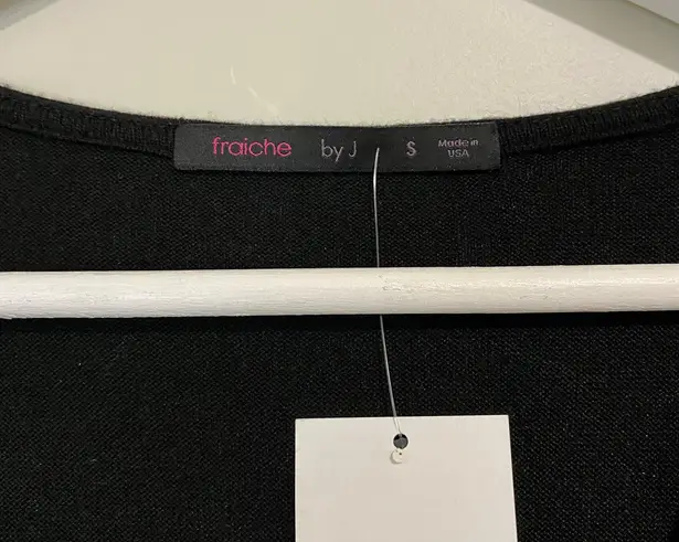 Fraiche By J Women’s Long Sleeve Knit Jumpsuit w/ Pockets Black Size Small NWT