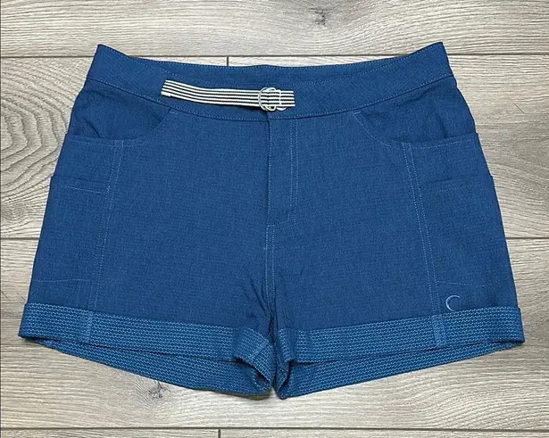 Zyia Active Blue Trail Hiking Casual Stretch Shorts Size Small