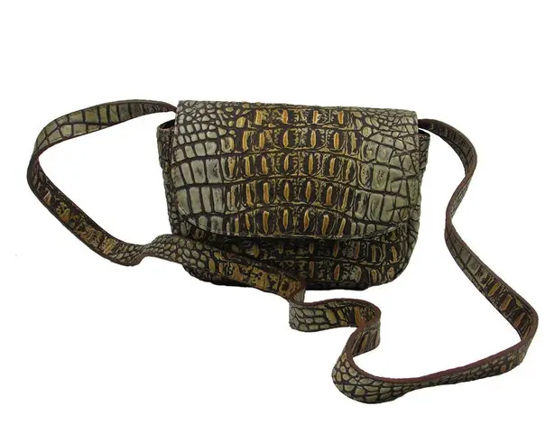 Rugero By Rogers Bag Crocodile Finish Calf Leather