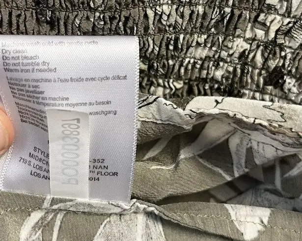 ANINE BING Dress Kaine Mini Dress in Green Tropical Floral Print Sz S GUC