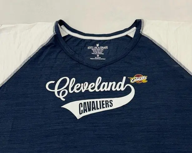 Nba Cleveland Cavaliers Cavs Soft As A Grape Navy Shirt Womens Plus Size 2X