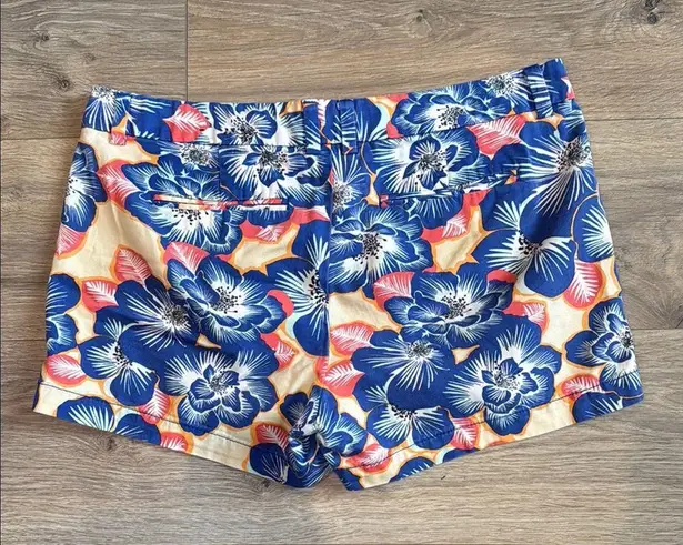 STYLUS Tropical Floral Print Shorts Size 10 Blue