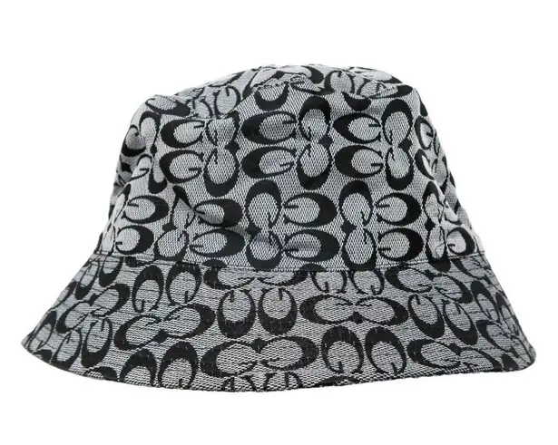 Vintage Y2K Gray & Black GG Logo Bucket Hat
