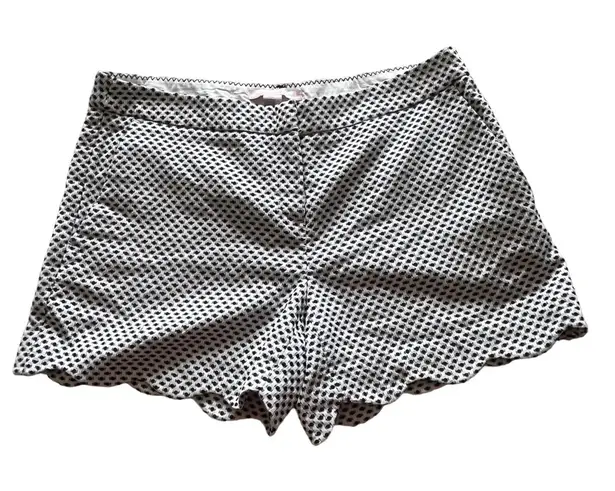 Saint Tropez West Saint Tropez Black/ White Patterned Scalloped Hem Shorts 8