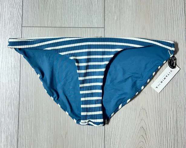 Vitamin A NWT Luciana Full Cut Bottom Marin Stripe Grey