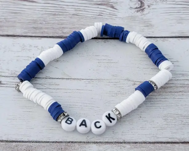 Blue & White "Back" Bracelet