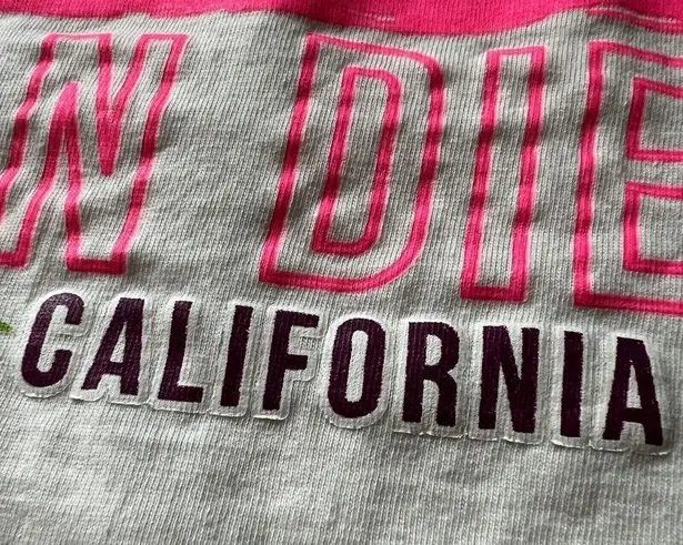 Pacific Beach San Diego Shirt Womens Medium White With Neon Cotton Tee