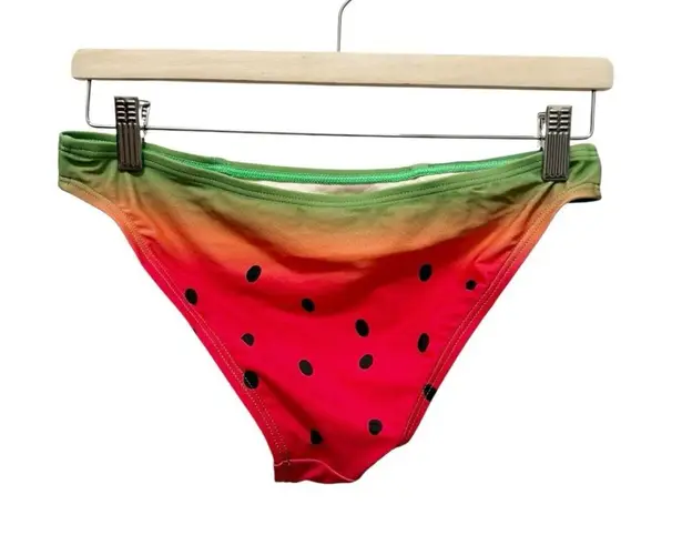 Unique Vintage Watermelon Pin Up Style 3 Piece Bikini Swimsuit Set Size Medium