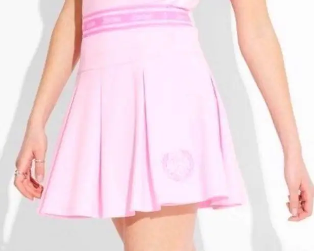 Mattel Barbie Women Graphic Mini Skirt shorts Skort Pink pickle ball New size S