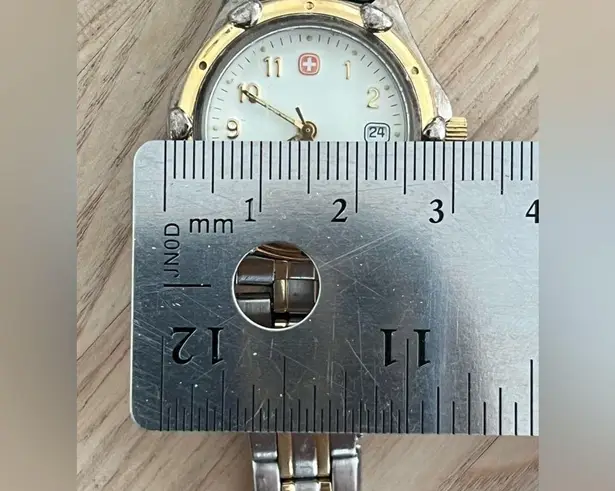 Wenger Ladies Watch S.A.K. Design White Dial Two Tone Bracelet Date Window