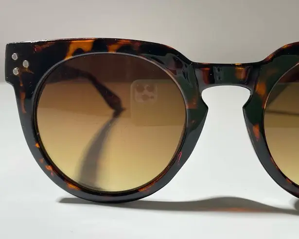 Oversized Rounded Sunglasses, Tortoise Shell, 50