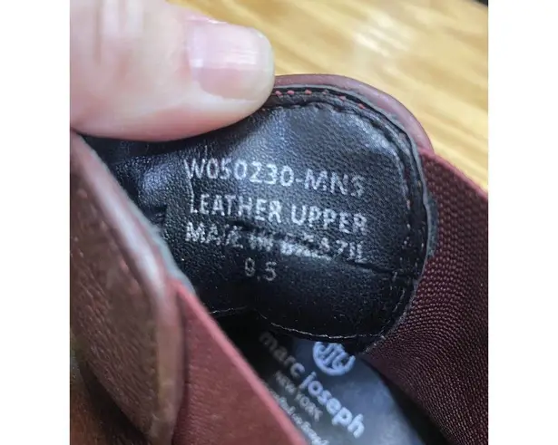 Marc Joseph New York Ave Of Americas Chelsea Boots women 9.5 red Leather Ankle