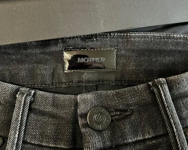 Mother Jeans High Waisted Looker Ankle Fray Night Hawk Denim Jeans Size 25