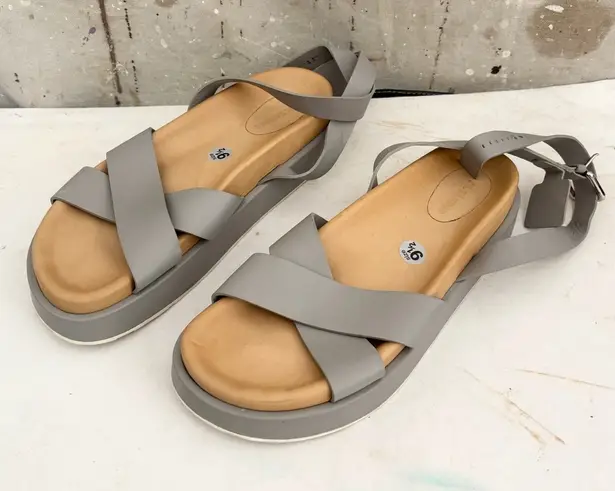 Jil Sander Criss Cross Platform Sandals