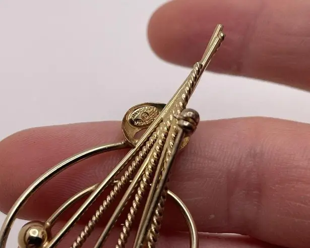 GF Vintage Signed Danecraft 1/20 12kt Gold Filled Pin Brooch