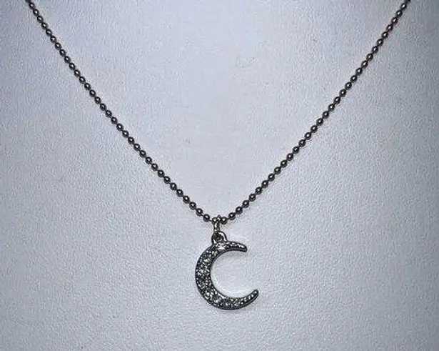 American Eagle AEO Crescent Moon Sparkly Necklace