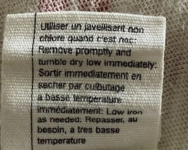 Pilcro and the Letterpress PILCRO red and white striped t-shirt with 2,back keyholes with ties. Small. EUC