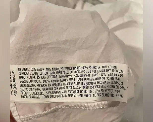 English Factory -MIXED MEDIA POPLIN MINI DRESS