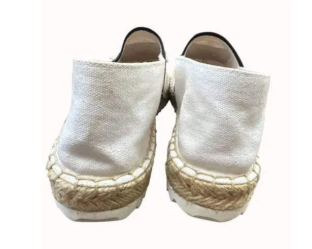 Karl Lagerfeld women’s white kitten theme espadrille shoes 10m SKU 6386