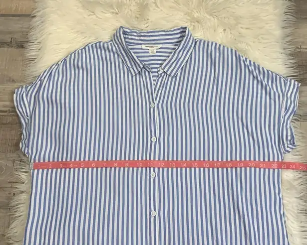 Beach Lunch Lounge ‘Spencer’ striped short sleeve camp shirt M