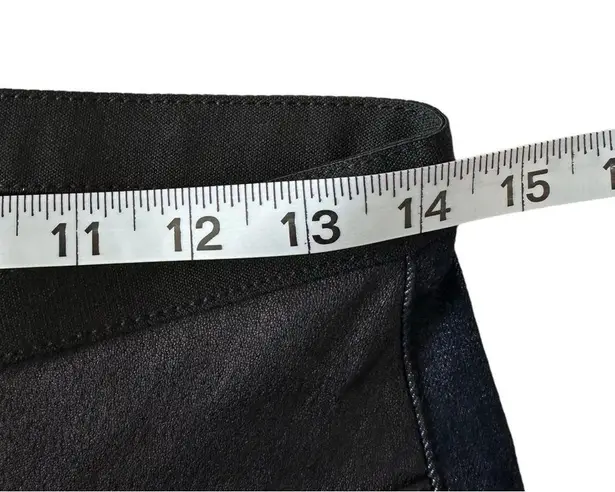 Helmut Lang Elastic Waist Lambskin Leather Jeans Black Blue Size 27