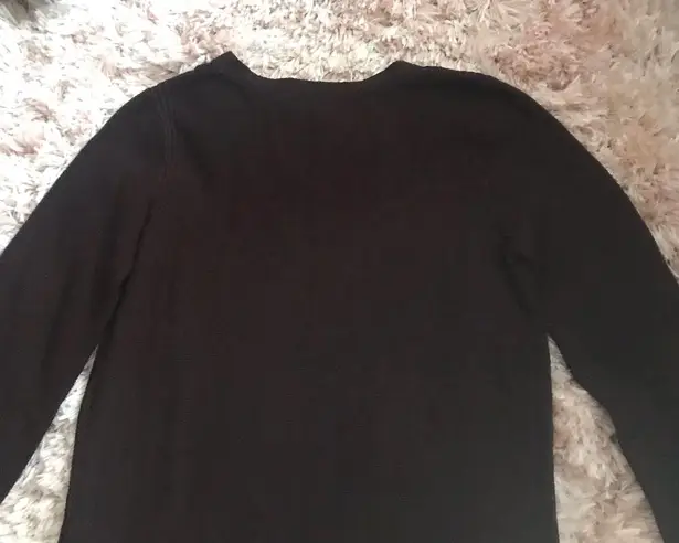 Free People Brown Criss Cross Tunic Sweater