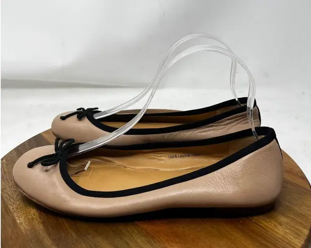 J. Crew Flats Womens Light Pink Ballerina Shoes with Bow Size 7.5