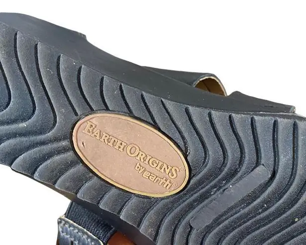 Born concept Born Dark Brown Leather Woven Crisscross Sandals Women Sz 8